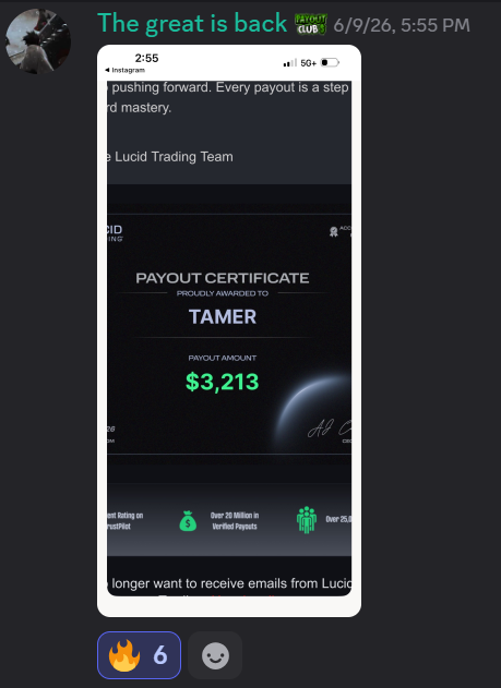 Trader payout proof