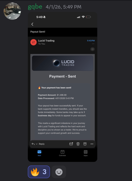 Trader payout proof