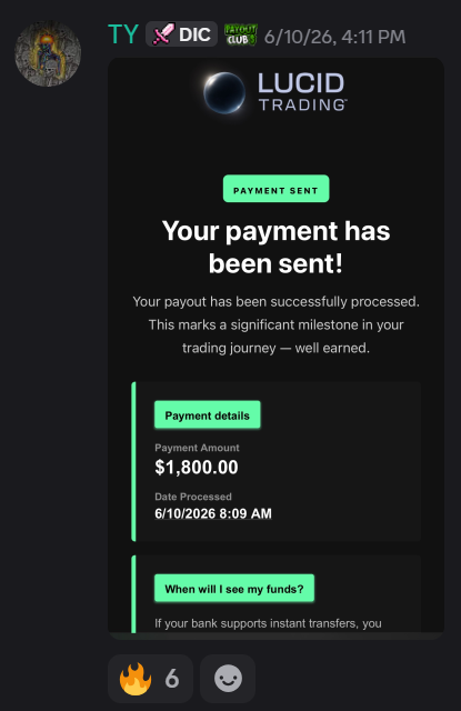 Trader payout proof