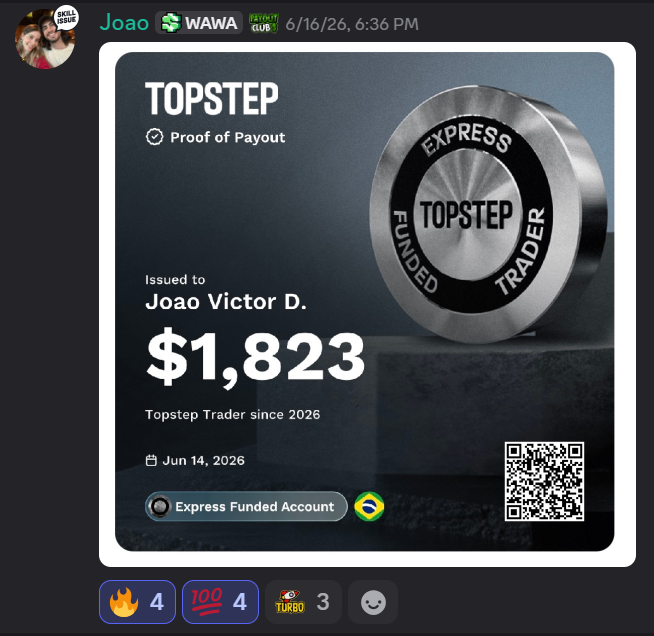 Trader payout proof