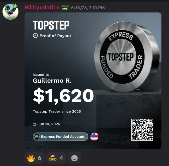 Trader payout proof